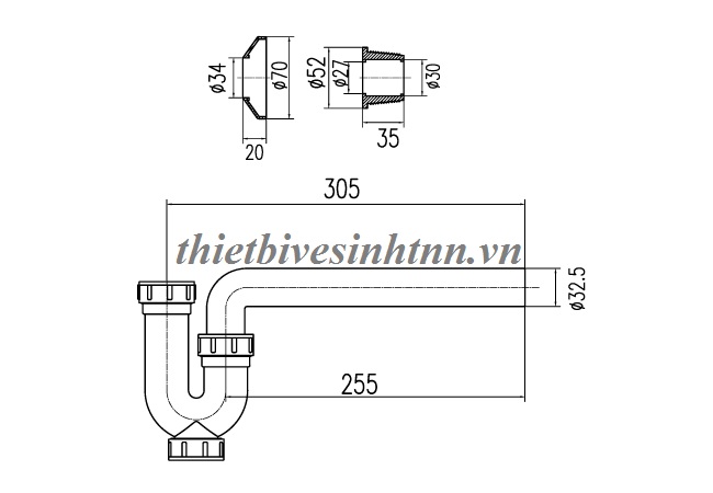 ban-ve-ong-thai-chu-p-inax-a-325pl
