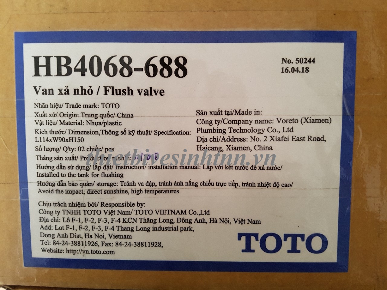 van-xa-nho-ban-cau-toto-c688