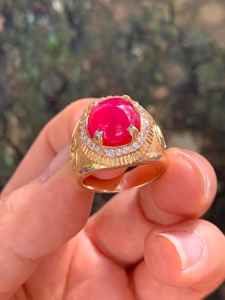 Nhẫn RUBY Lục Yên tự nhiên VIP